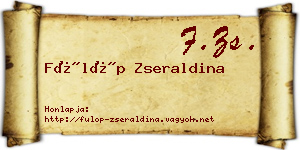 Fülöp Zseraldina névjegykártya